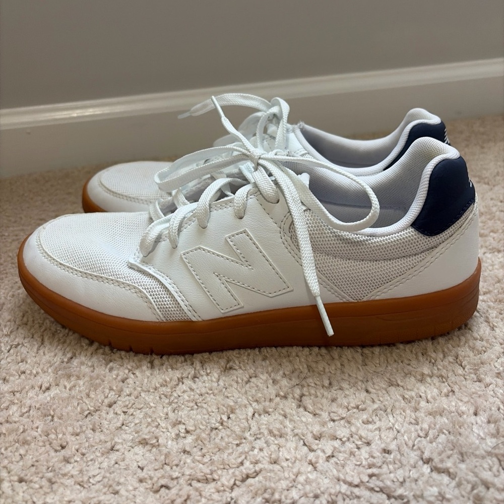Mens New Balance 425 Sneakers Shoes White Navy Gum Soles Size 9.5 Women’s Sz 11